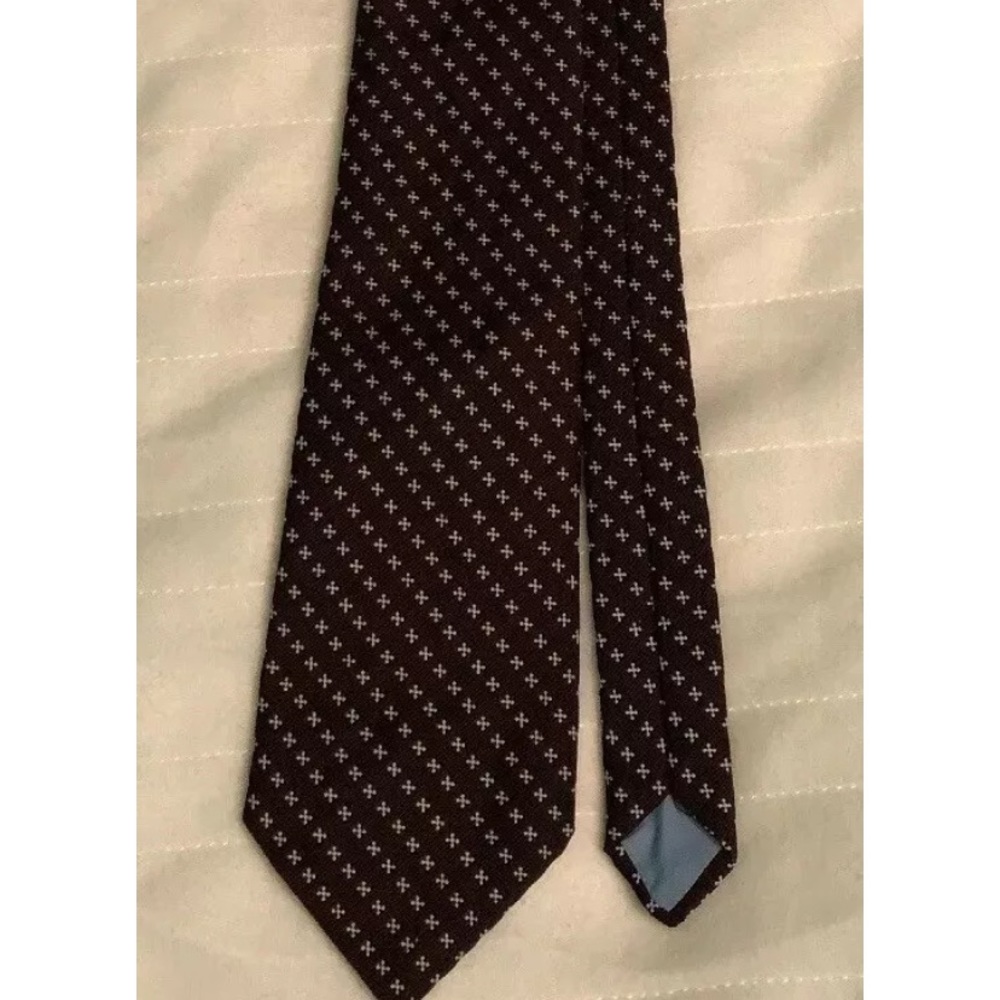 Superba Men’s Tie Maroon Geometric Polyester 53x4